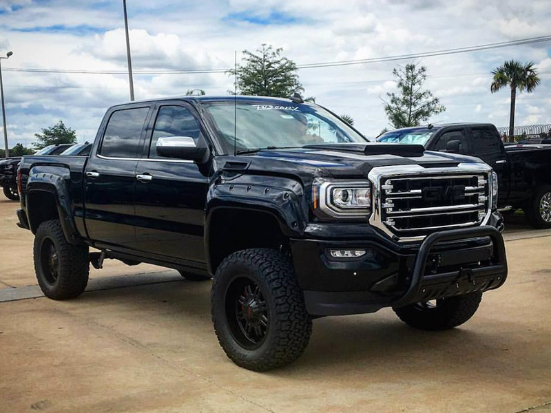 Custom Lifted Black GMC Sierra Truck Near Santa Rosa